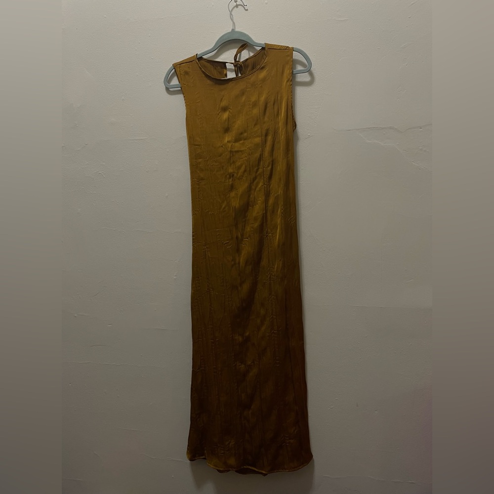 Long Silk Shift Dress
